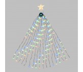Mantello di luci per albero di Natale alto 150cm 234 gocce di luce led rgb